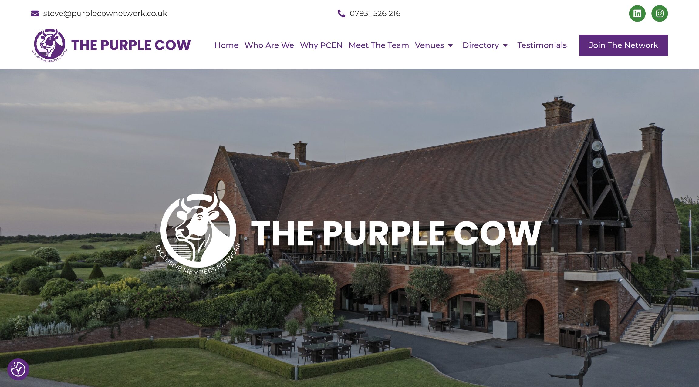 The Purple Cow Network desktop screenshot